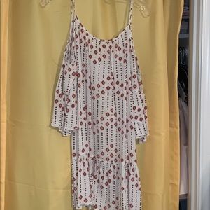 BOHO LONG SLEEVE FLOWY DRESS